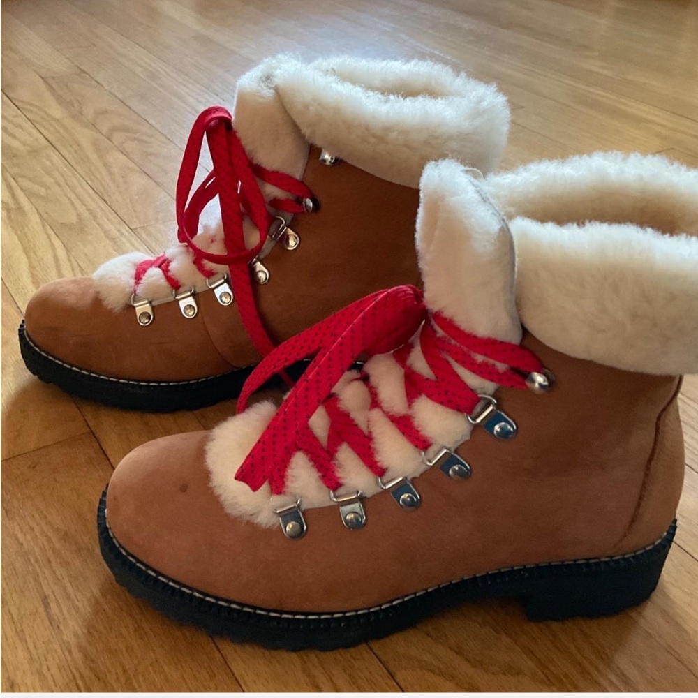 J. Crew Nordic Sherpa lined Mountain boots